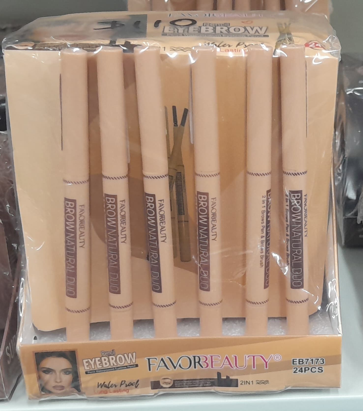 Lápiz para cejas Favorbeauty Brow Natural Duo 2 en 1